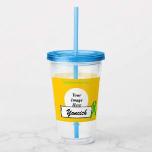 Vaso Acrílico Lime Green Standard Ribbon por Kenneth Yoncich