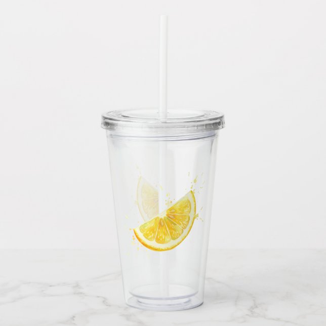 Vaso Acrílico Limón (Anverso)