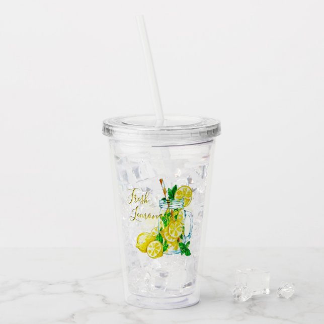 Vaso Acrílico Limonada  (Anverso (hielo))