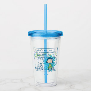 Vaso Acrílico Linus y Lucy "No estaba gritando..."