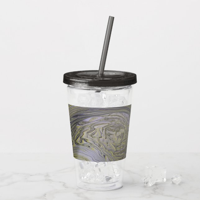 Vaso Acrílico Liquid Gold Acrylic Pour Tumbler (Reverso (hielo))