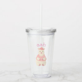 Vaso Acrílico Llama