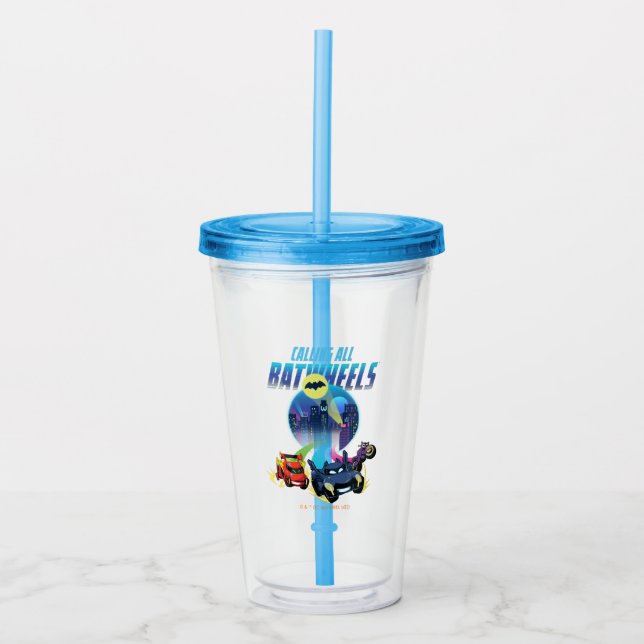 Vaso Acrílico Llamando a todas las ruedas de batería™ (Anverso)