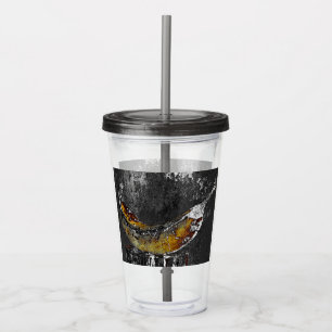 Vaso Acrílico llano de plátano