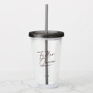 Vaso Acrílico Llenador Lip Reina Inyectables Estética N
