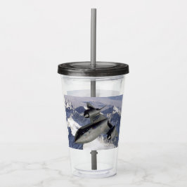 Vaso Acrílico Lockheed SR-71B Blackbird