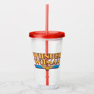 Vaso Acrílico Logo 2 de Wonder Woman