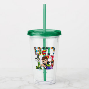 Vaso Acrílico Logo de Ben 10 Alien