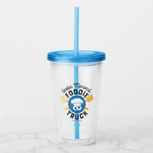 Vaso Acrílico Logo de Cookie Monster's Foodie Truck