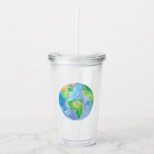 Vaso Acrílico Logo de Go green de devolver tierra