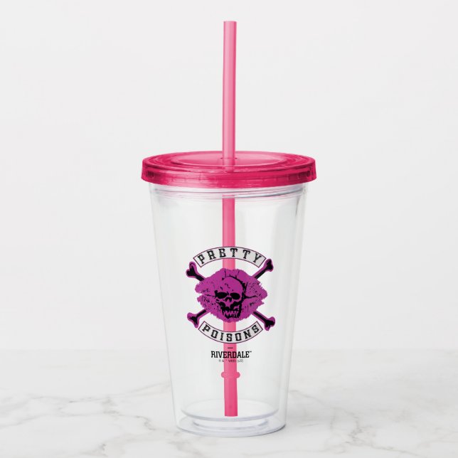 Vaso Acrílico Logo de Poisons de bonito (Anverso)