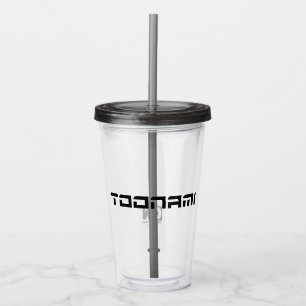 Vaso Acrílico Logo de Toonami Futurista Font