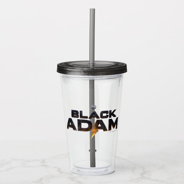 Vaso Acrílico Logo del Black Adam (Anverso)
