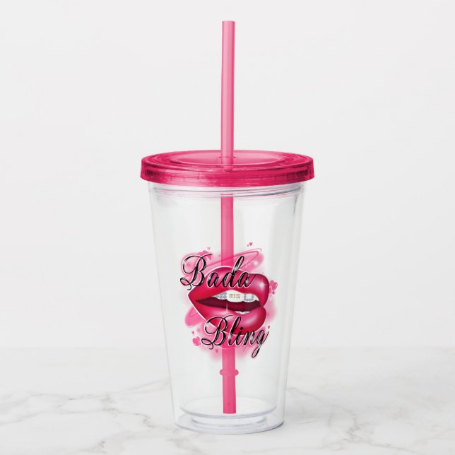 Vaso Acrílico Logo original de BBBM Tumbler acrílico (Anverso)