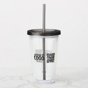 Vaso Acrílico Logotipo comercial de la empresa promocional y cód