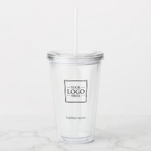 Vaso Acrílico Logotipo comercial de personalizado con texto Pers