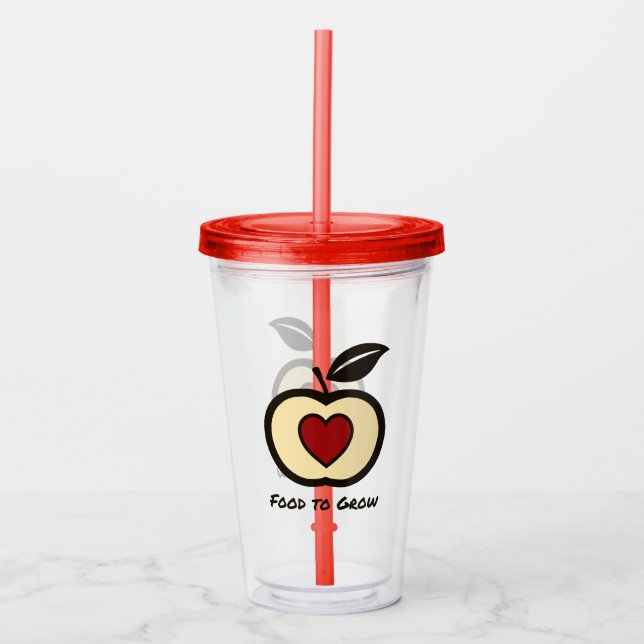Vaso Acrílico Logotipo de alimento para cultivar Tumbler acrílic (Anverso)