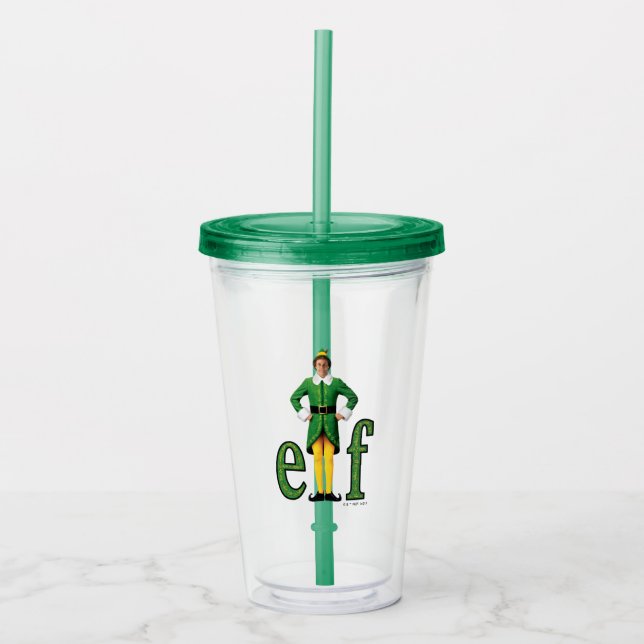 Vaso Acrílico Logotipo de Buddy the Elf Movie (Anverso)