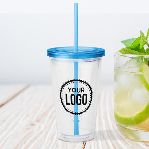 Vaso Acrílico Logotipo de empresa personalizado