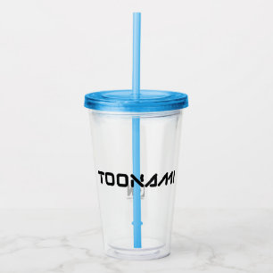 Vaso Acrílico Logotipo de letra digital Toonami