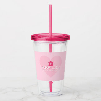 Vaso Acrílico Logotipo de Liviys Cares