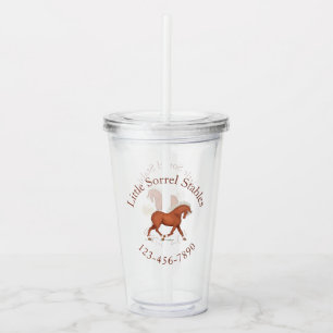 Vaso Acrílico Logotipo de marca para personalizados y código cir