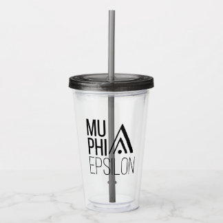 Vaso Acrílico Logotipo de Mu Phi Epsilon