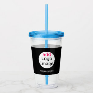 Vaso Acrílico Logotipo de Personalizable de Moda comercial extra