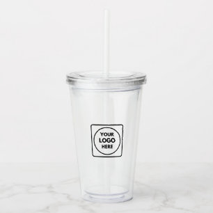 Vaso Acrílico Logotipo de personalizado Diseño profesional de