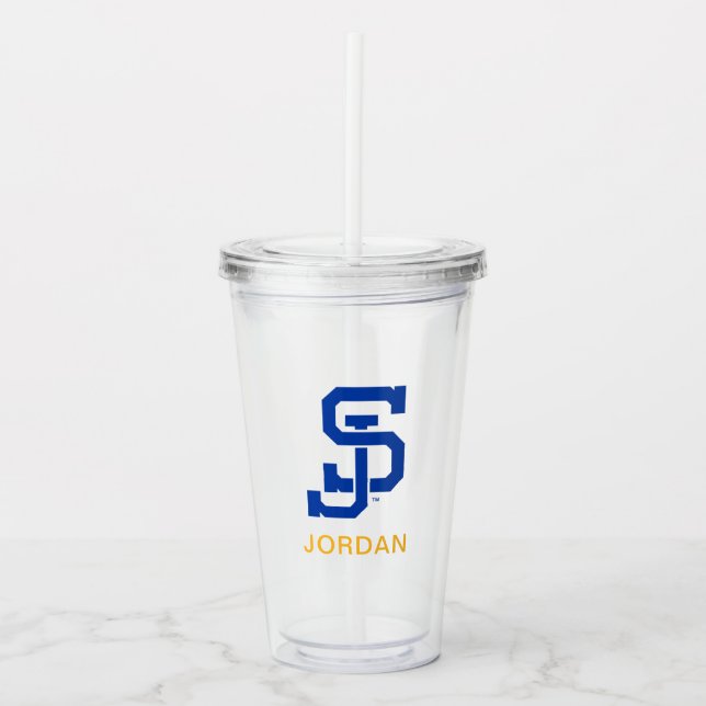 Vaso Acrílico Logotipo de SJ Spartans (Anverso)