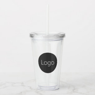 Vaso Acrílico Logotipo empresarial personalizado