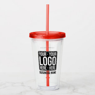 Vaso Acrílico Logotipo Empresarial Personalizado Empresa Corpora
