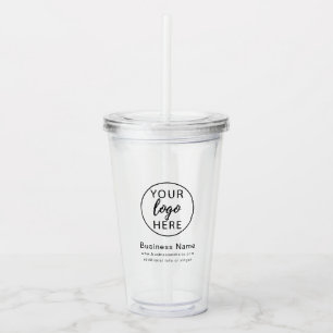 Vaso Acrílico Logotipo Empresarial Profesional