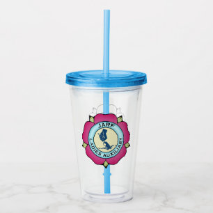 Vaso Acrílico Logotipo JLA tumbler acrílico con paja