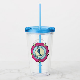 Vaso Acrílico Logotipo JLA tumbler acrílico con paja