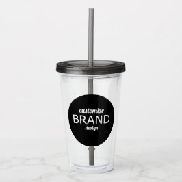 Vaso Acrílico Logotipo libre BPA Tumbler Drinkware