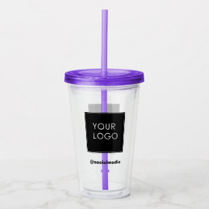 Vaso Acrílico Logotipo moderno de la plantilla de la empresa