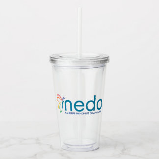 Vaso Acrílico Logotipo NEDA Tumbler acrílico