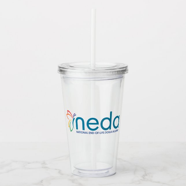 Vaso Acrílico Logotipo NEDA Tumbler acrílico (Anverso)