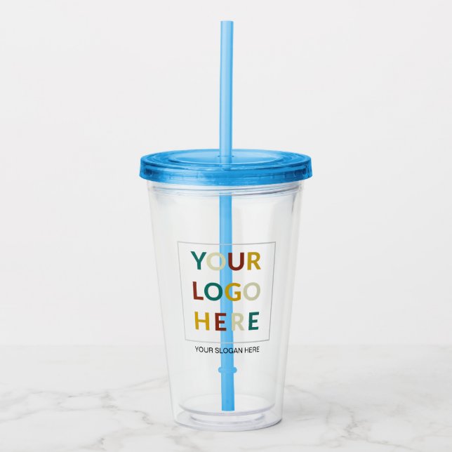 Vaso Acrílico Logotipo personalizado No Mínimo Con Tumbler De Ac (Anverso)