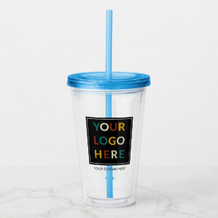 Vaso Acrílico Logotipo personalizado No Mínimo Con Tumbler De Ac
