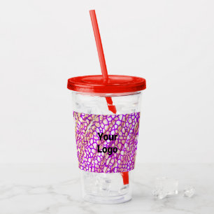 Vaso Acrílico Logotipo simple y minimalista de personalizado ele