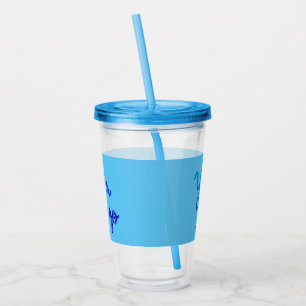 Vaso Acrílico Logotipo simple y minimalista de personalizado ele