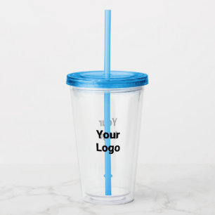 Vaso Acrílico Logotipo simple y minimalista de personalizado ele