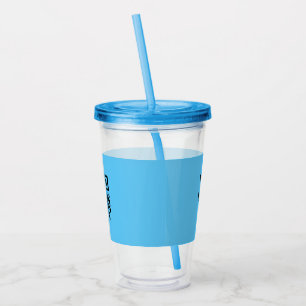 Vaso Acrílico Logotipo simple y minimalista de personalizado ele