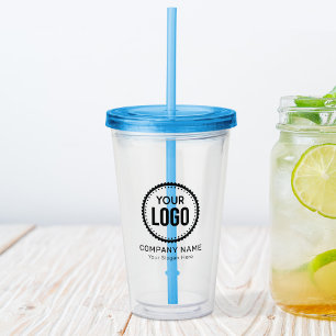 Vaso Acrílico Logotipo Y Lema De La Compañía personalizado Con P