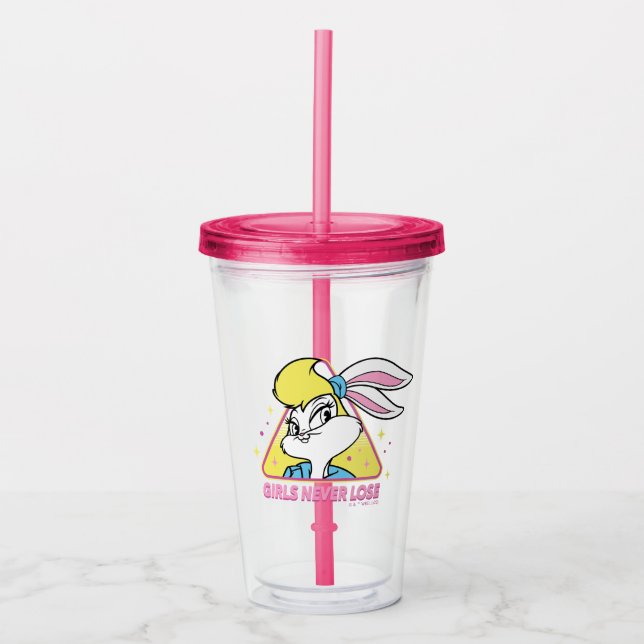 Vaso Acrílico Lola Bunny Chicas nunca pierden (Anverso)