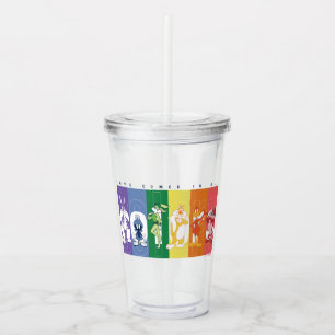 Vaso Acrílico LOONEY TUNES™ - El amor viene en todos los colores