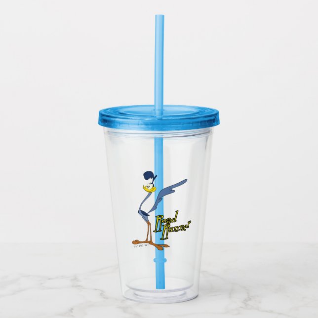 Vaso Acrílico LOONEY TUNES™ Retro Laughs| ROAD RUNNER™ (Anverso)