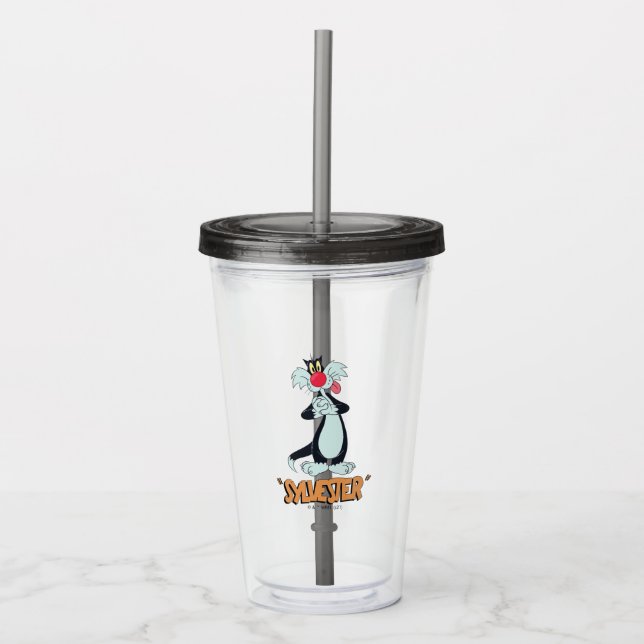 Vaso Acrílico LOONEY TUNES™ Retro Laughs| SYLVESTER™ (Anverso)
